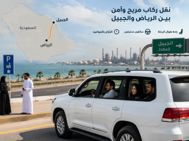 التوصيل من الرياض الى الجبيل